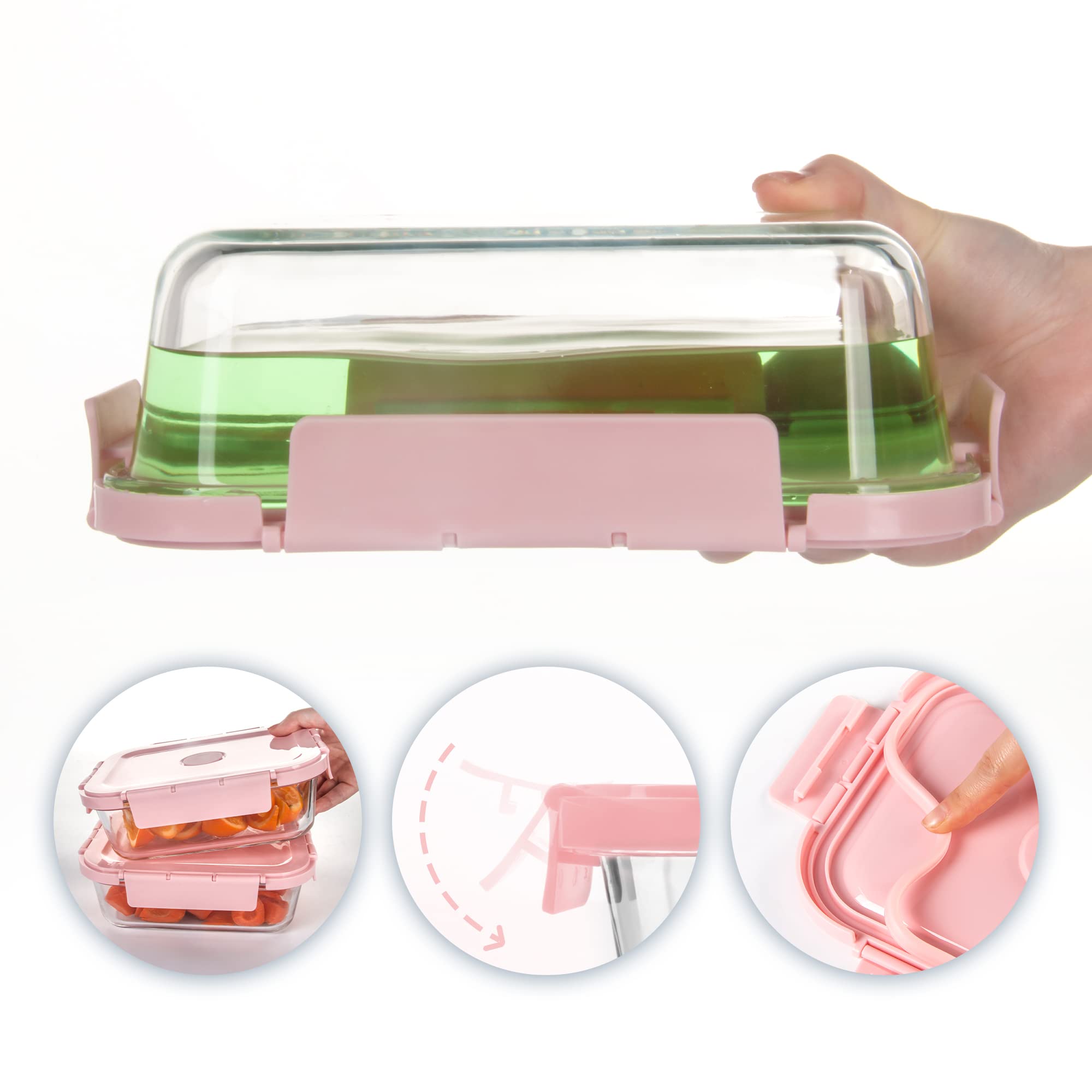 HAKEEMI lid detail showing vent and removable silicone seal for leak-resistant storage