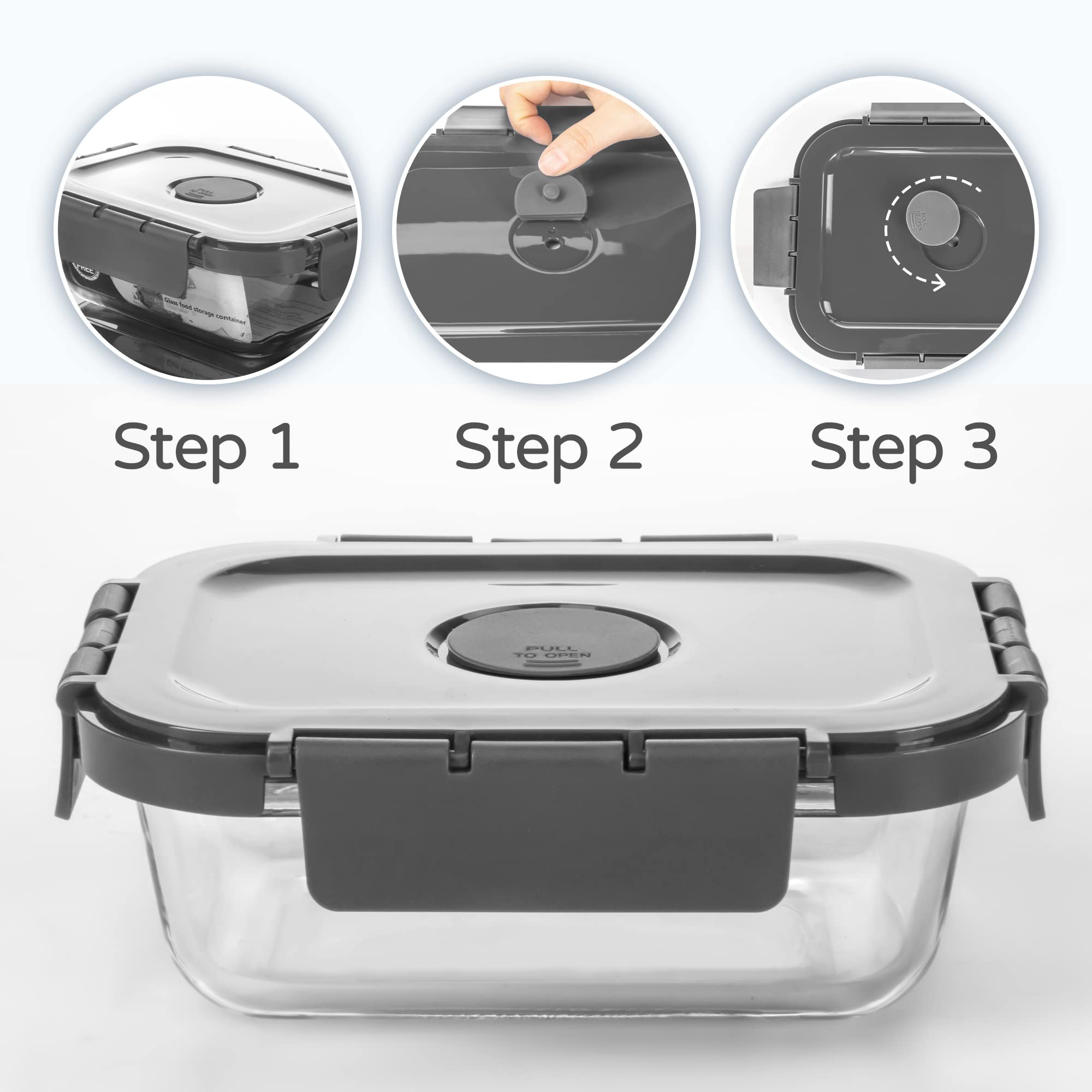 HAKEEMI detailed view of removable silicone seal demonstrating easy cleaning benefit