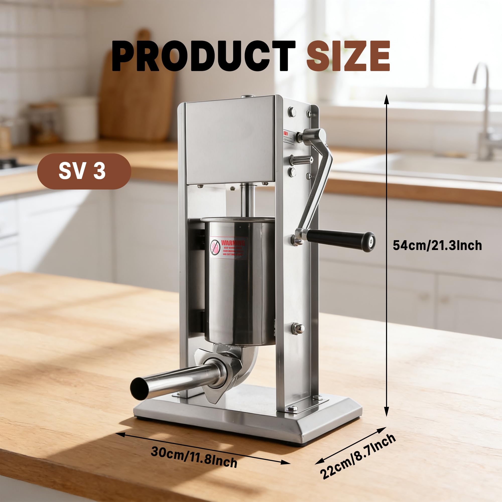 HAKKA BROTHERS stainless cylinder close-up highlighting hygienic surface