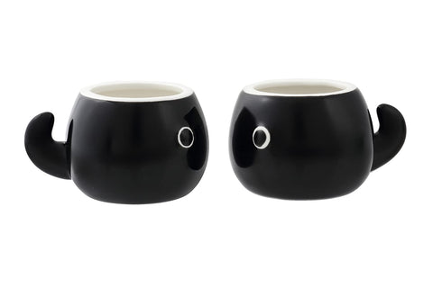 HAKONE YOSEGI tadpole cups close-up showing ceramic finish and comfortable sip experience