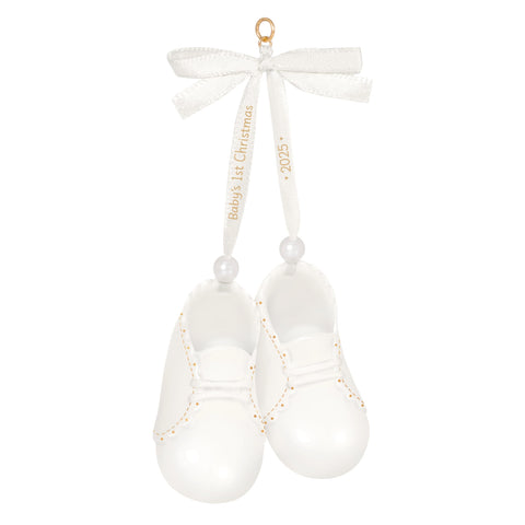 Hallmark Keepsake front packaging showing booties and year, ideal for gifting