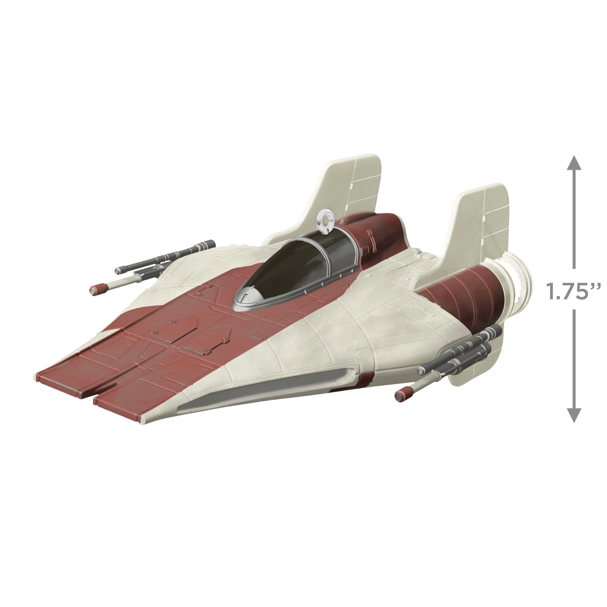 Hallmark Keepsake A-Wing hanger attachment visible for easy tree placement benefit