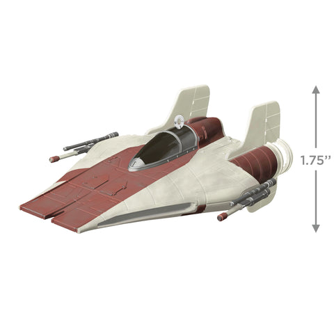 Hallmark Keepsake A-Wing hanger attachment visible for easy tree placement benefit