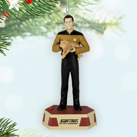 Hallmark Keepsake ornament side profile close-up showing sculpted texture and quality