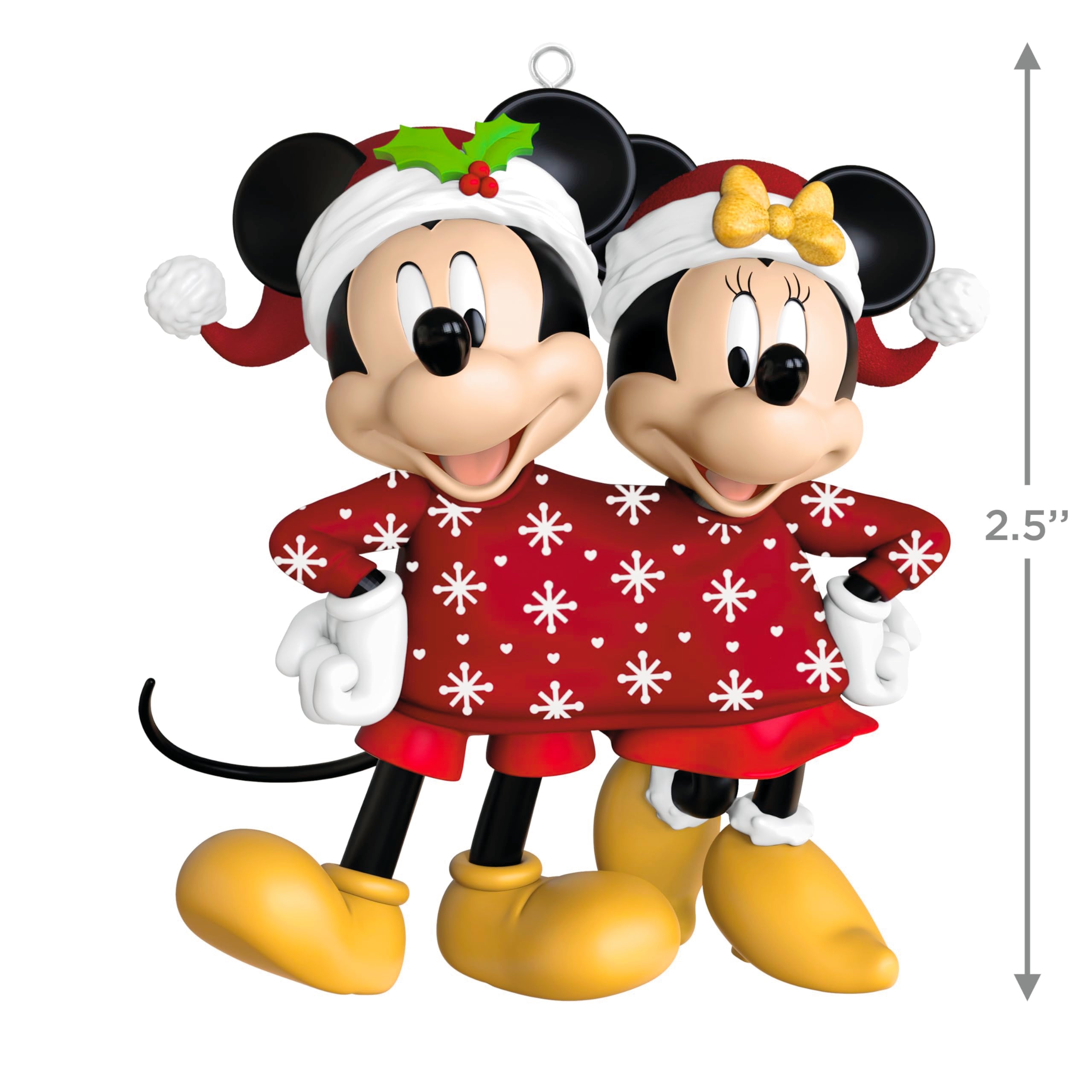 Hallmark Keepsake hanger and back view showing attachment and balanced weight