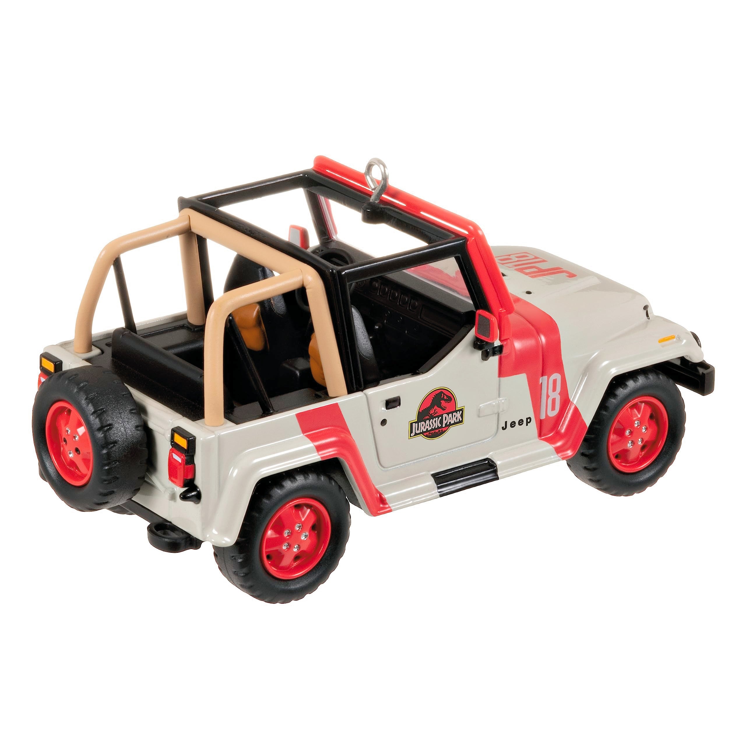 Hallmark Keepsake Jeep side profile highlighting staff markings and paint for authenticity