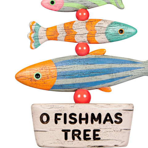 Hallmark Keepsake displayed on Christmas tree adding whimsical lake-theme cheer