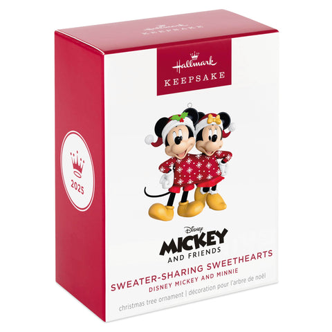 Hallmark Keepsake hanging on decorated tree adding nostalgic Disney charm