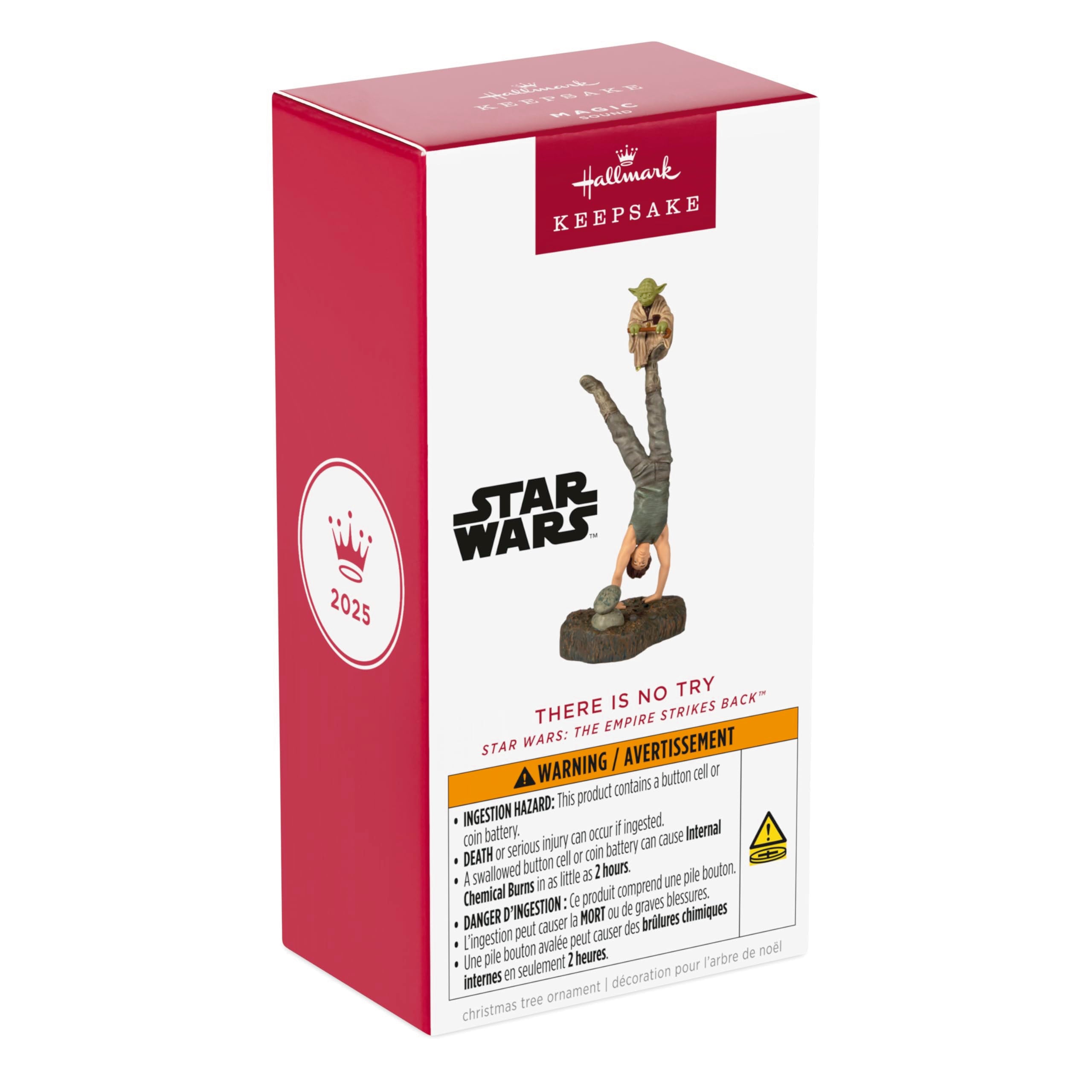 Hallmark Keepsake ornament hung on a Christmas tree showing festive display appeal