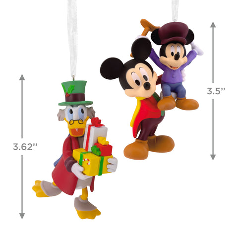 Hallmark close-up of Mickey and Tiny Tim showing painted detail and collector quality