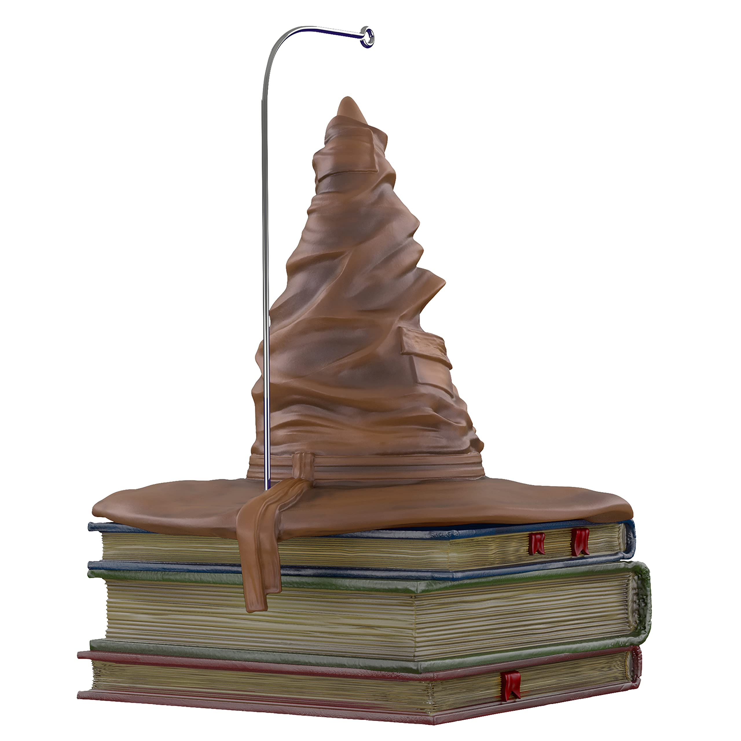 Hallmark Keepsake Sorting Hat close-up detail highlighting textured brim and artisanal paintwork
