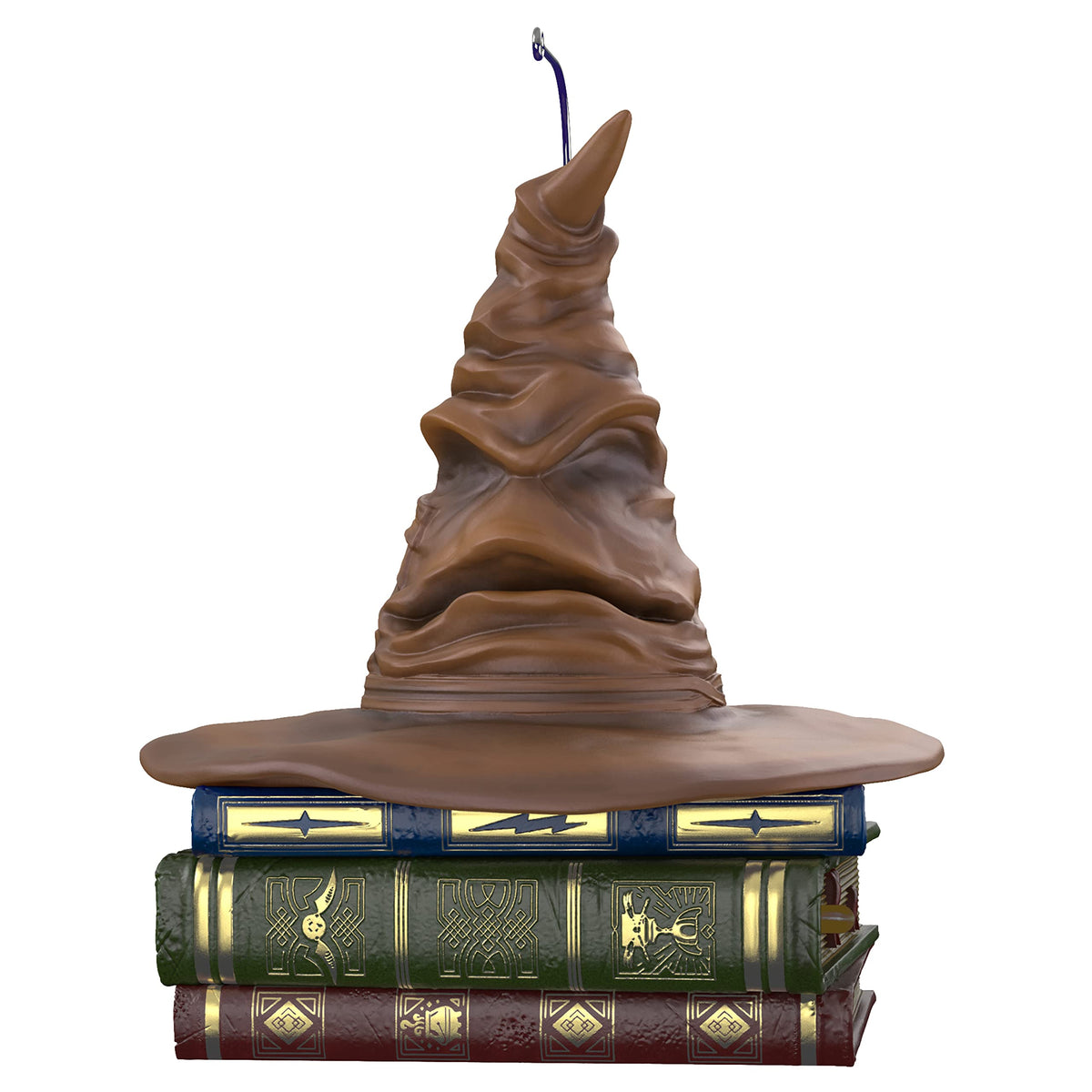 Hallmark Keepsake Sorting Hat front view showing sculpted detail and painted finish for display