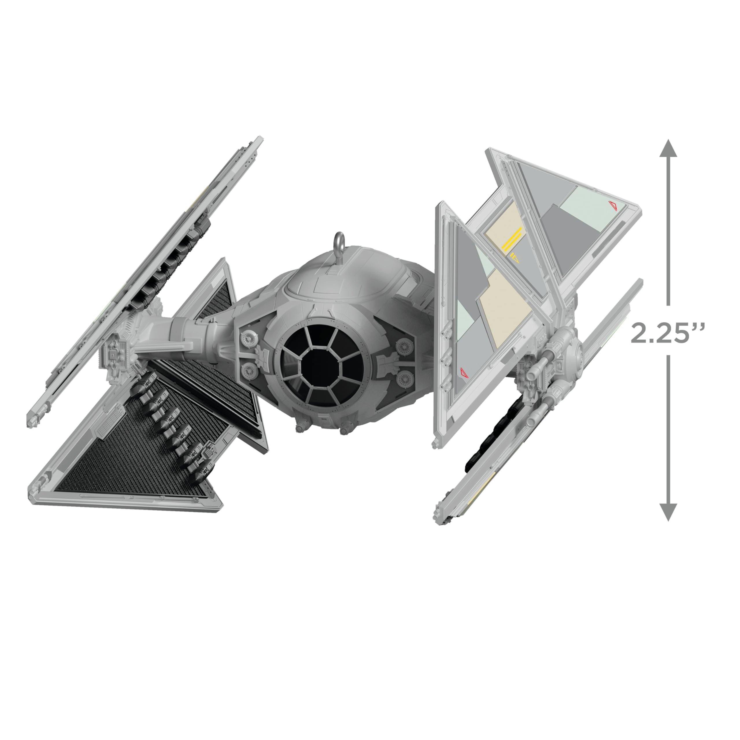 Hallmark Keepsake TIE Avenger cockpit closeup revealing sculpted cockpit detail and realism