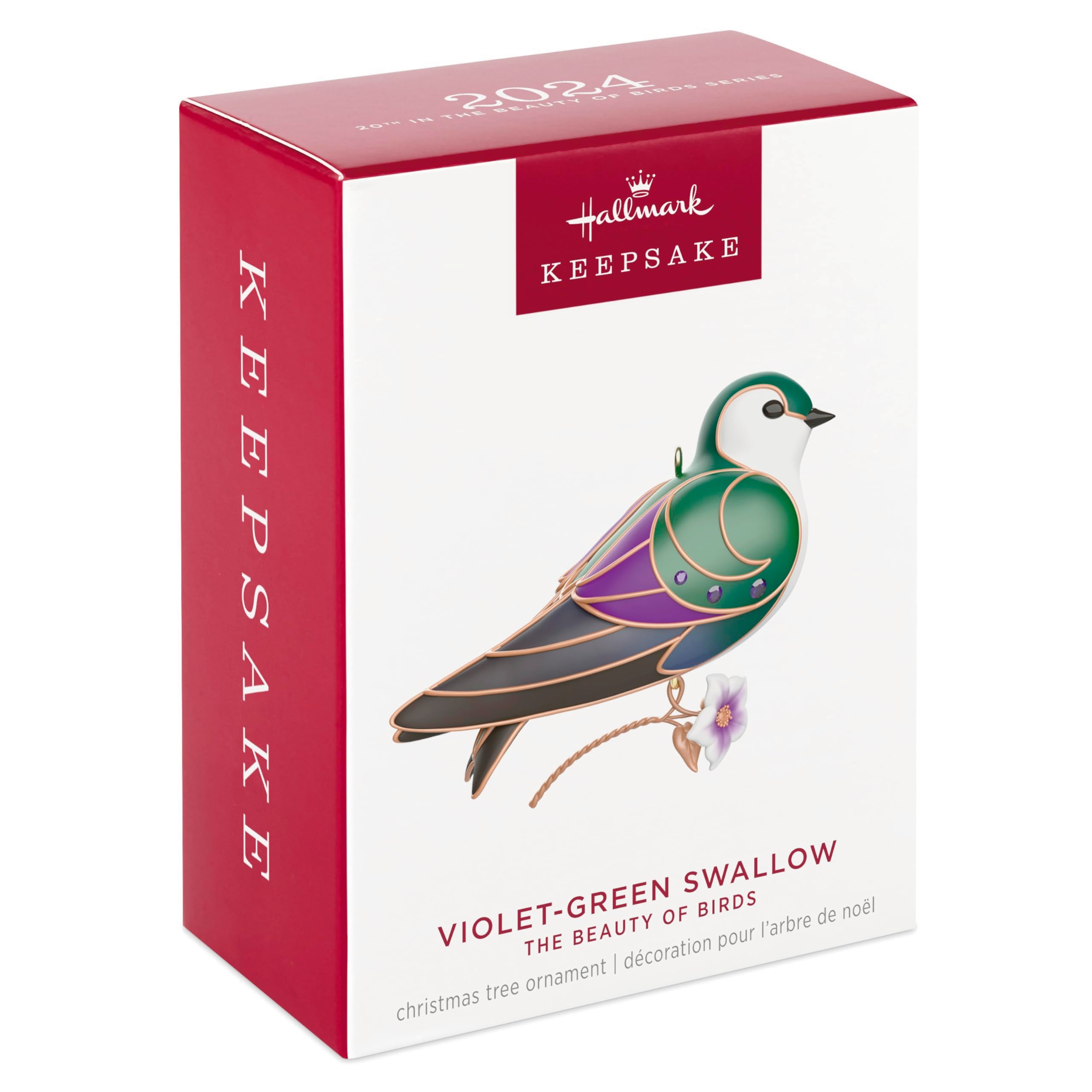 Hallmark Keepsake dangling flower stem under the swallow adding motion