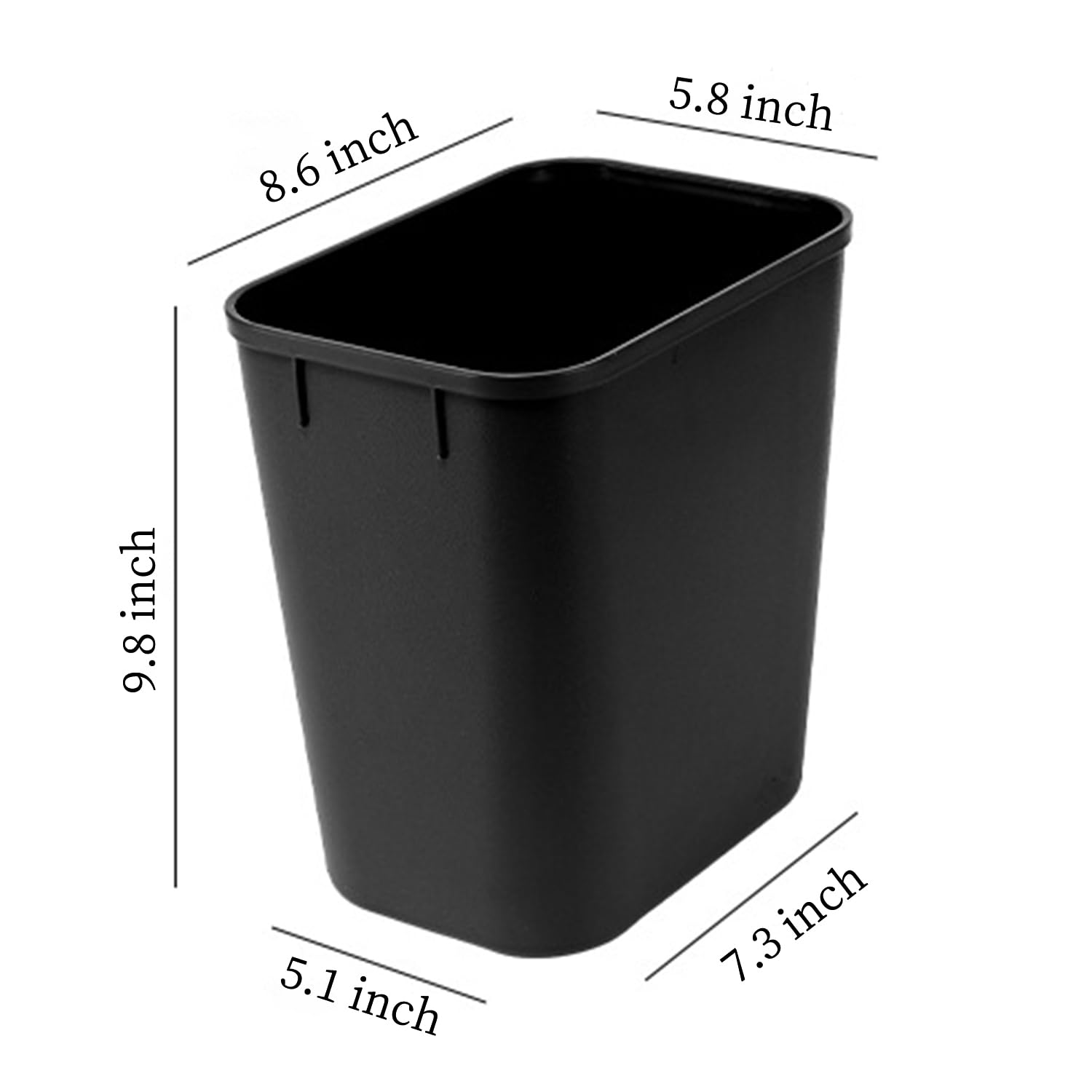 Halyuhn close-up of removable snap ring securing a trash bag for tidy liner retention