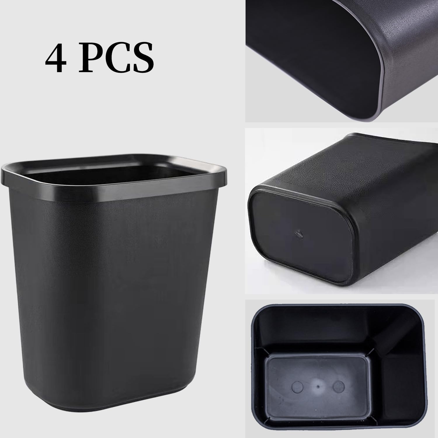 Halyuhn small trash can placed in a modern bathroom for discreet waste containment