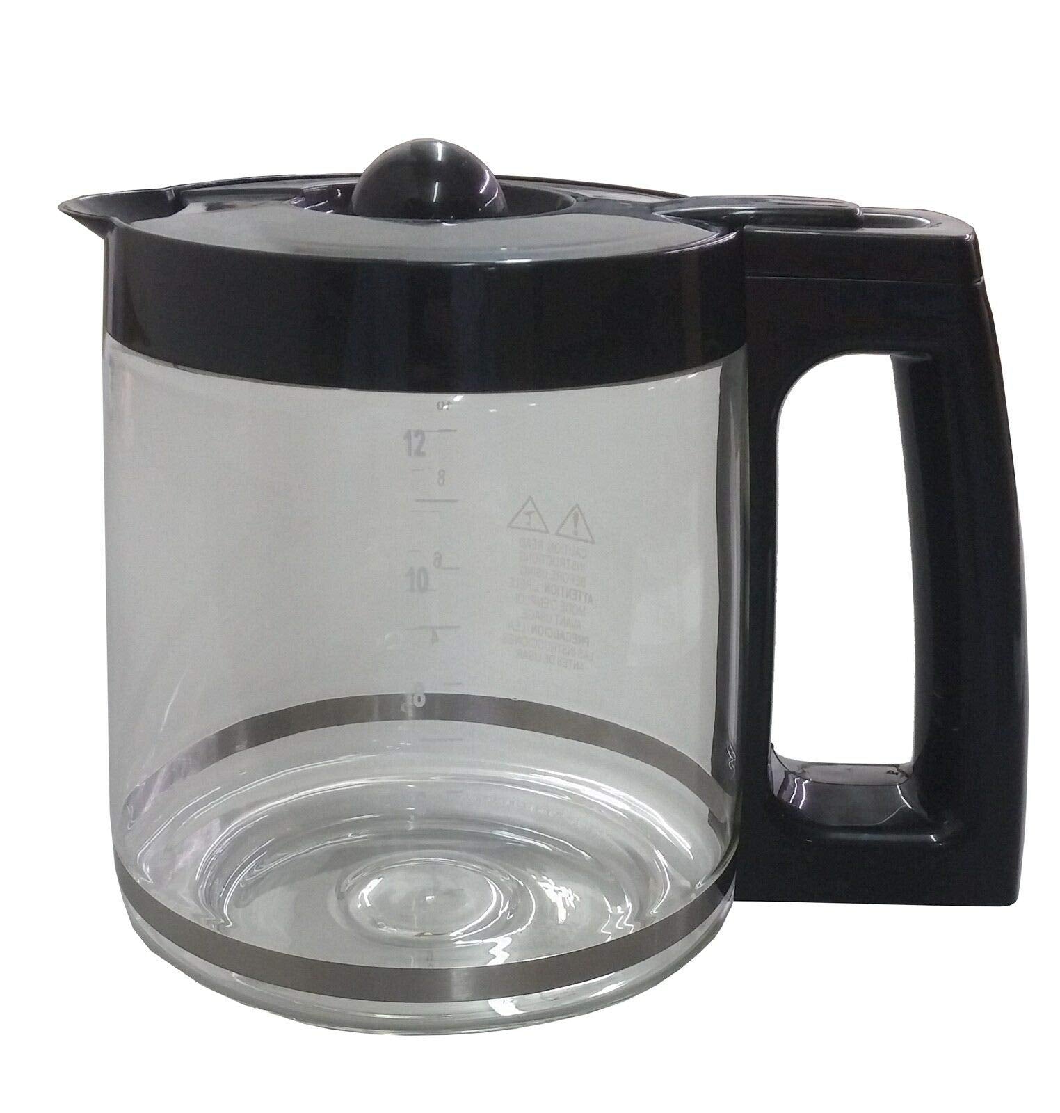 Hamilton Beach carafe seated in coffee maker for correct fit and reliable heating