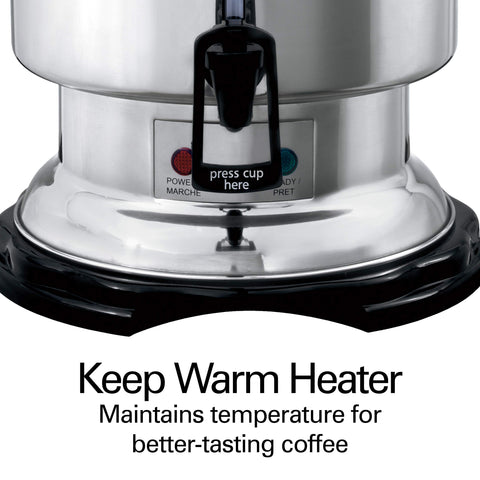 Hamilton Beach interior basket view showing brewing chamber for quick extraction