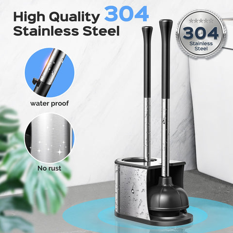 HAMITOR reinforced 360-degree rubber suction cup creating strong clog-clearing seal