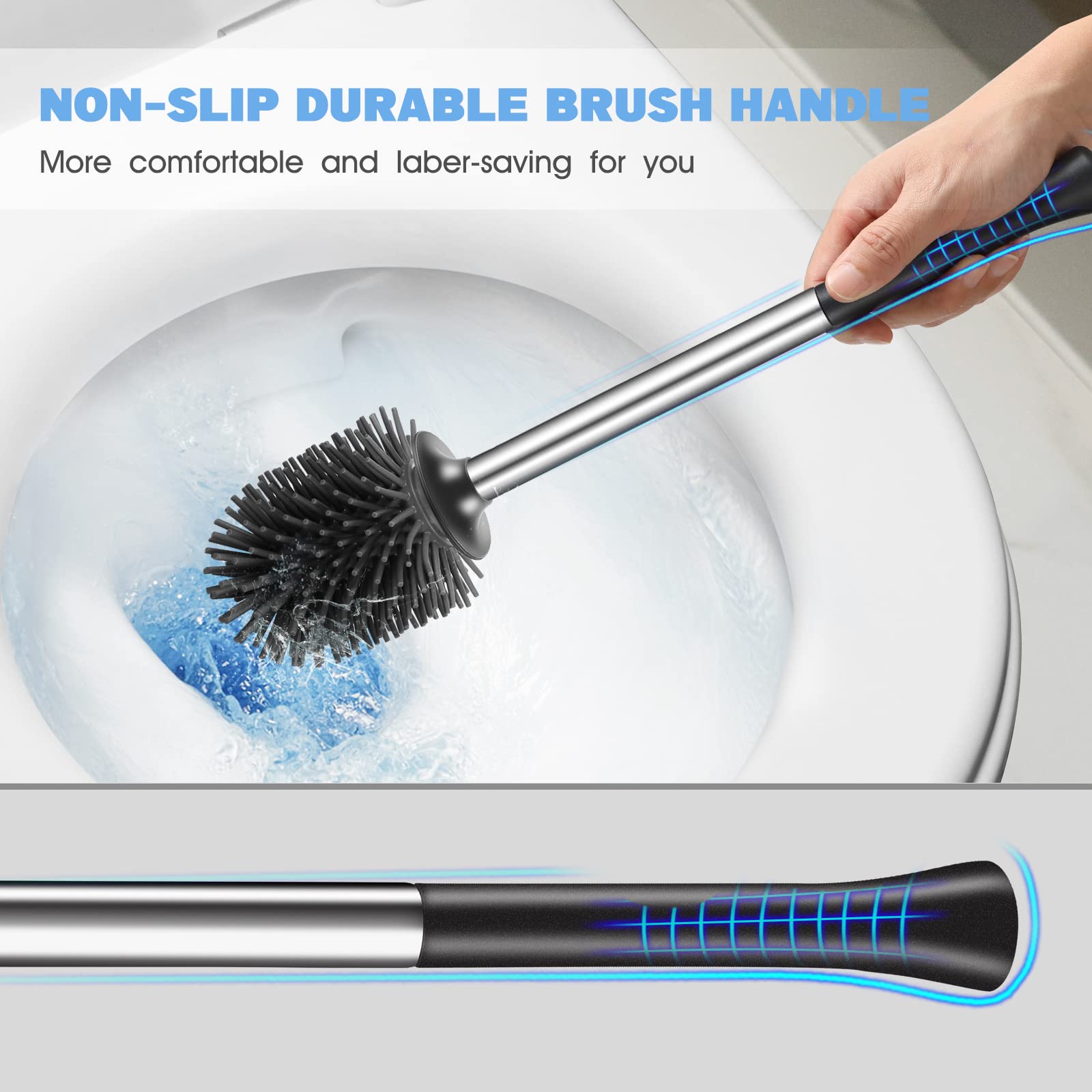HAMITOR two brushes side-by-side demonstrating spare pair for rotation or guests