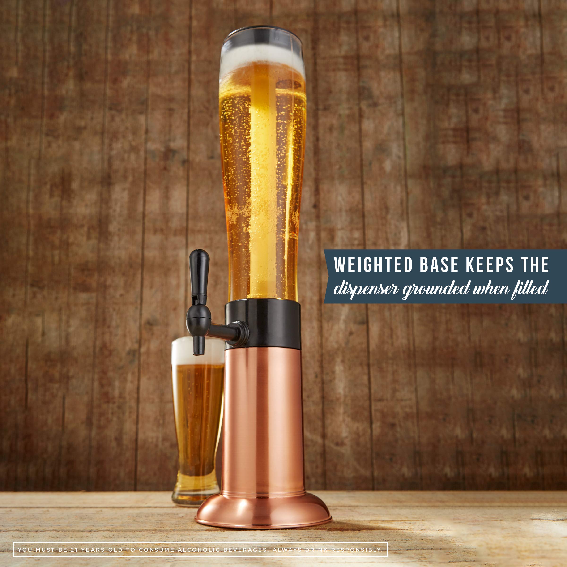 Hammer + Axe tap faucet detail showing pro-pour handle for precise controlled pours