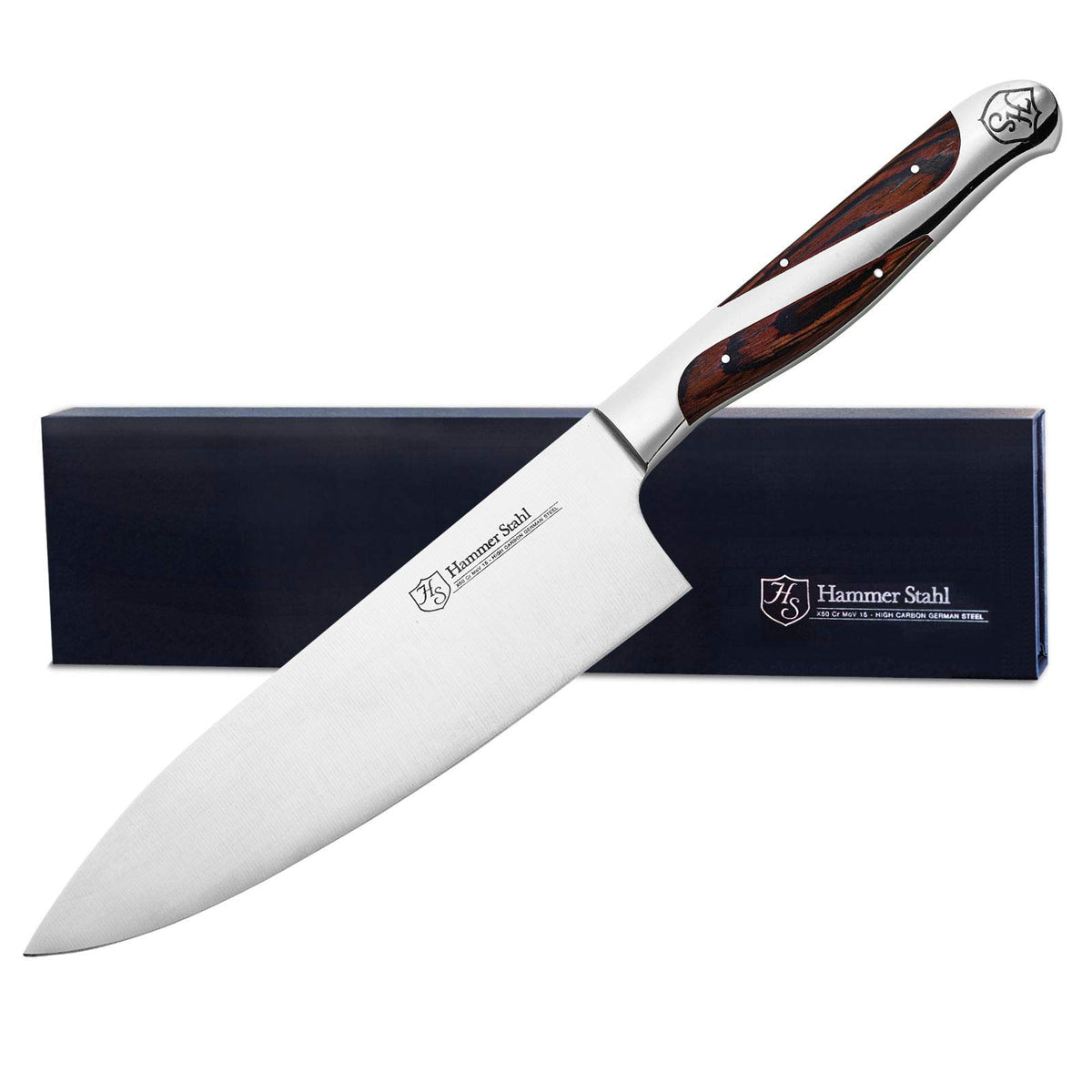 Hammer Stahl front view showing full 6-inch blade and balanced profile for precision