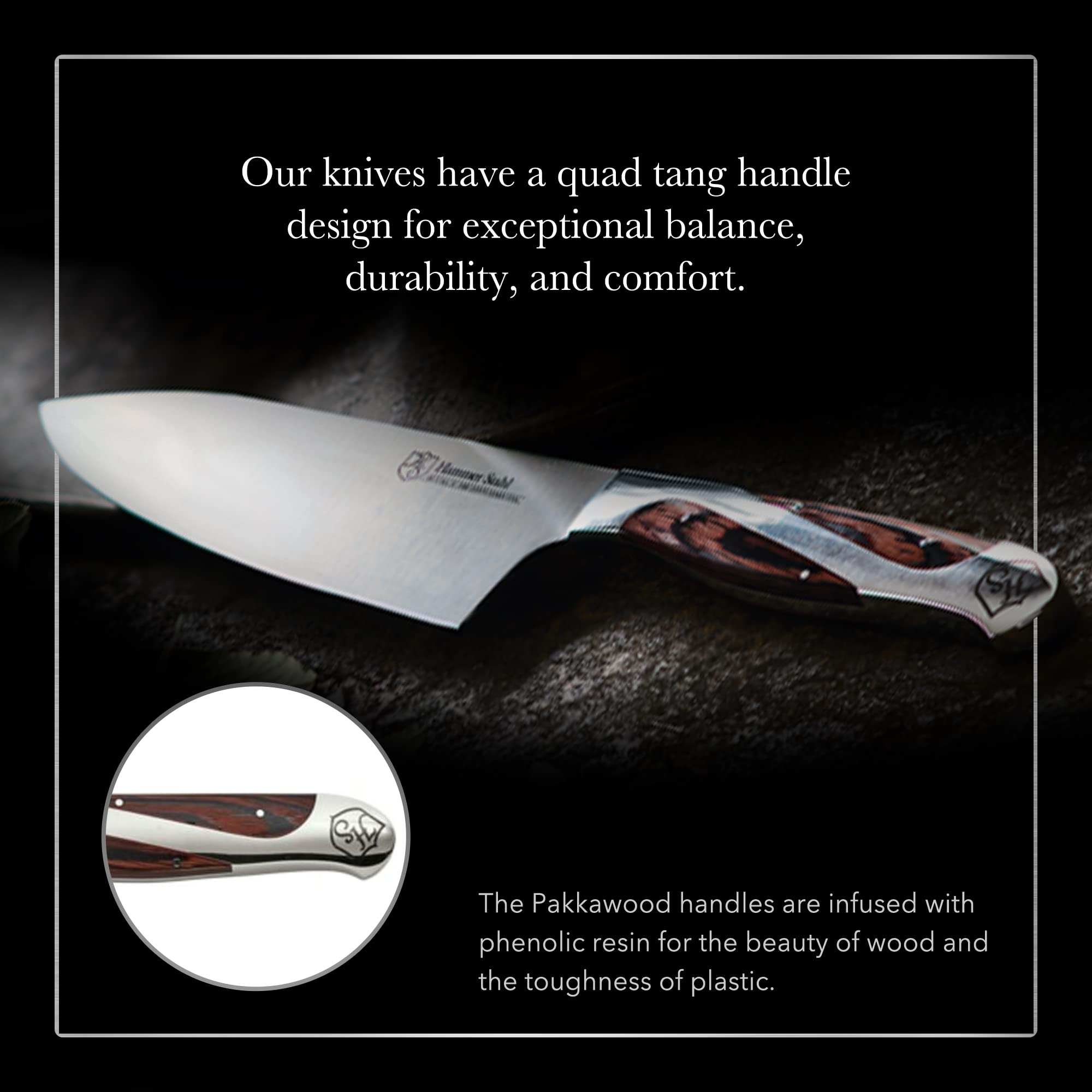 Hammer Stahl in-kitchen use slicing vegetables to demonstrate control and speed