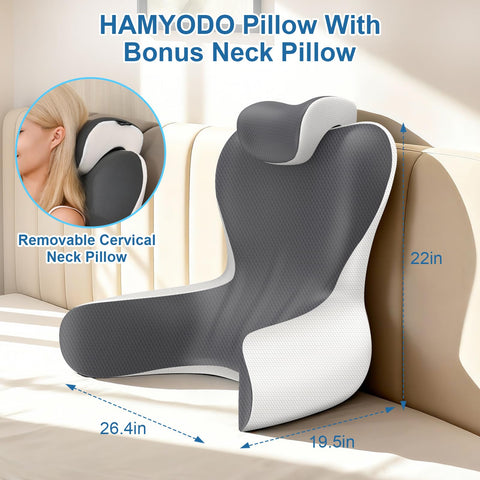 HAMYODO in-bed lifestyle with person reading showing comfort and stability benefit
