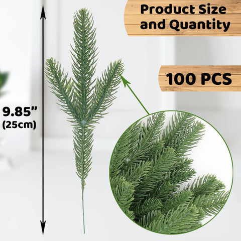 Hananona close-up of pine needles texture for realistic look benefit