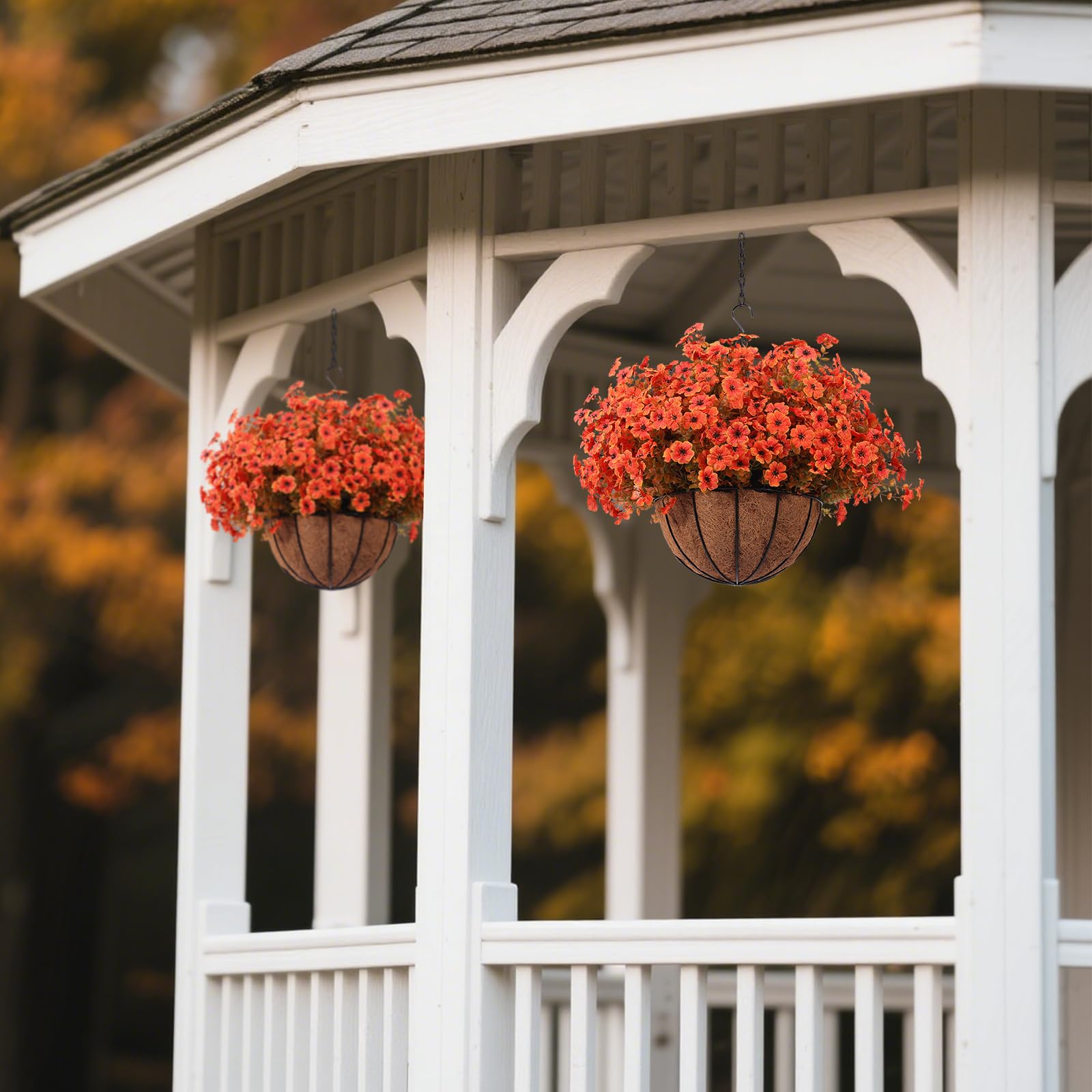 Hananona in-use porch display demonstrating seasonal styling without watering