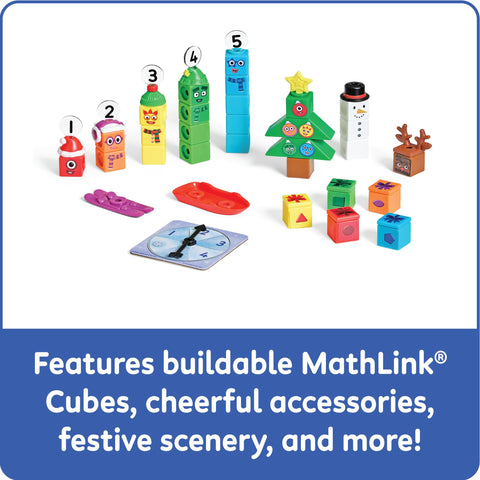 hand2mind accessory detail including presents and hats to extend creative role-play
