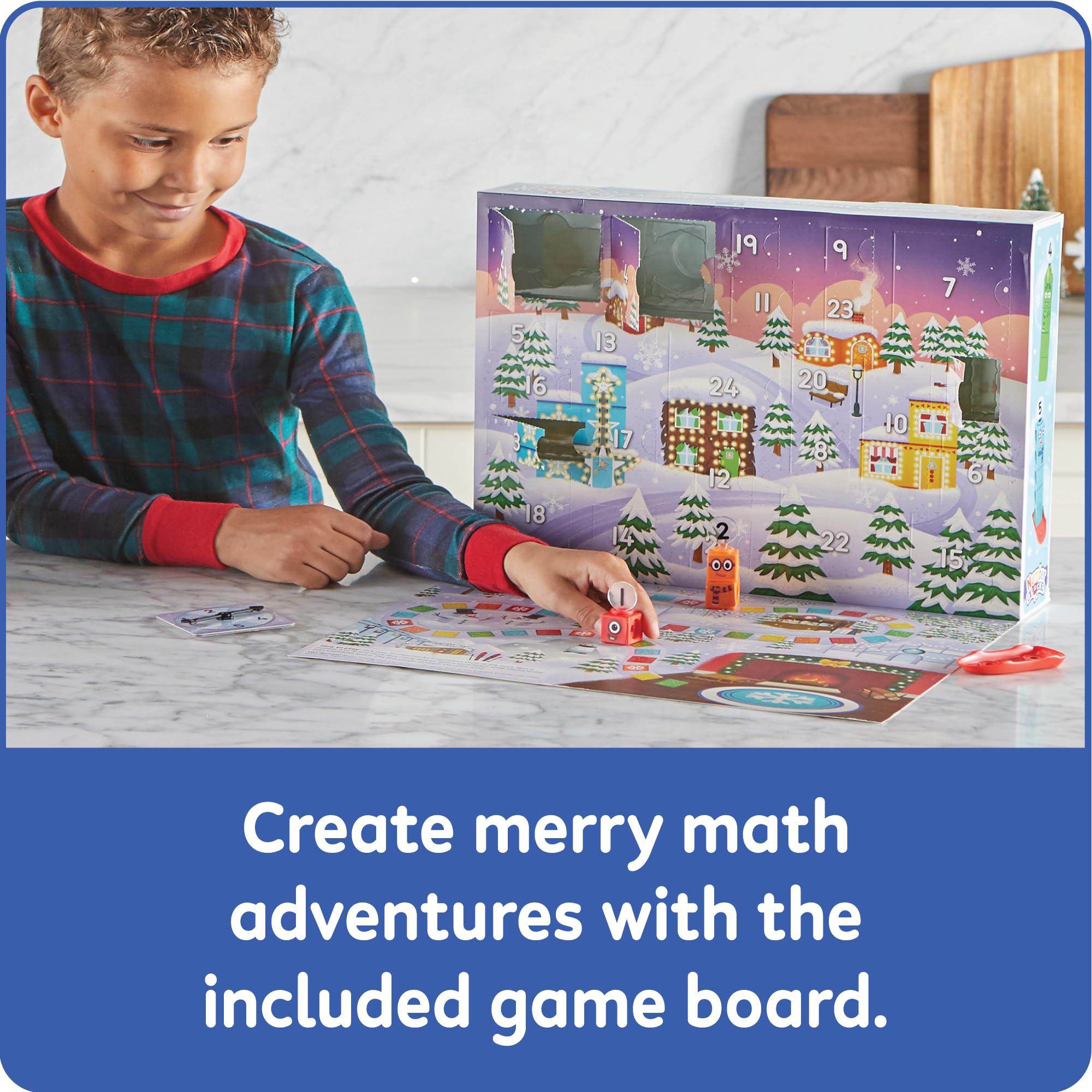 hand2mind game board in use with moving pieces encouraging counting and turn-taking