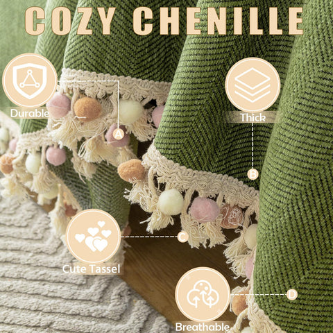 HANDONTIME close-up of herringbone chenille texture highlighting softness and durability