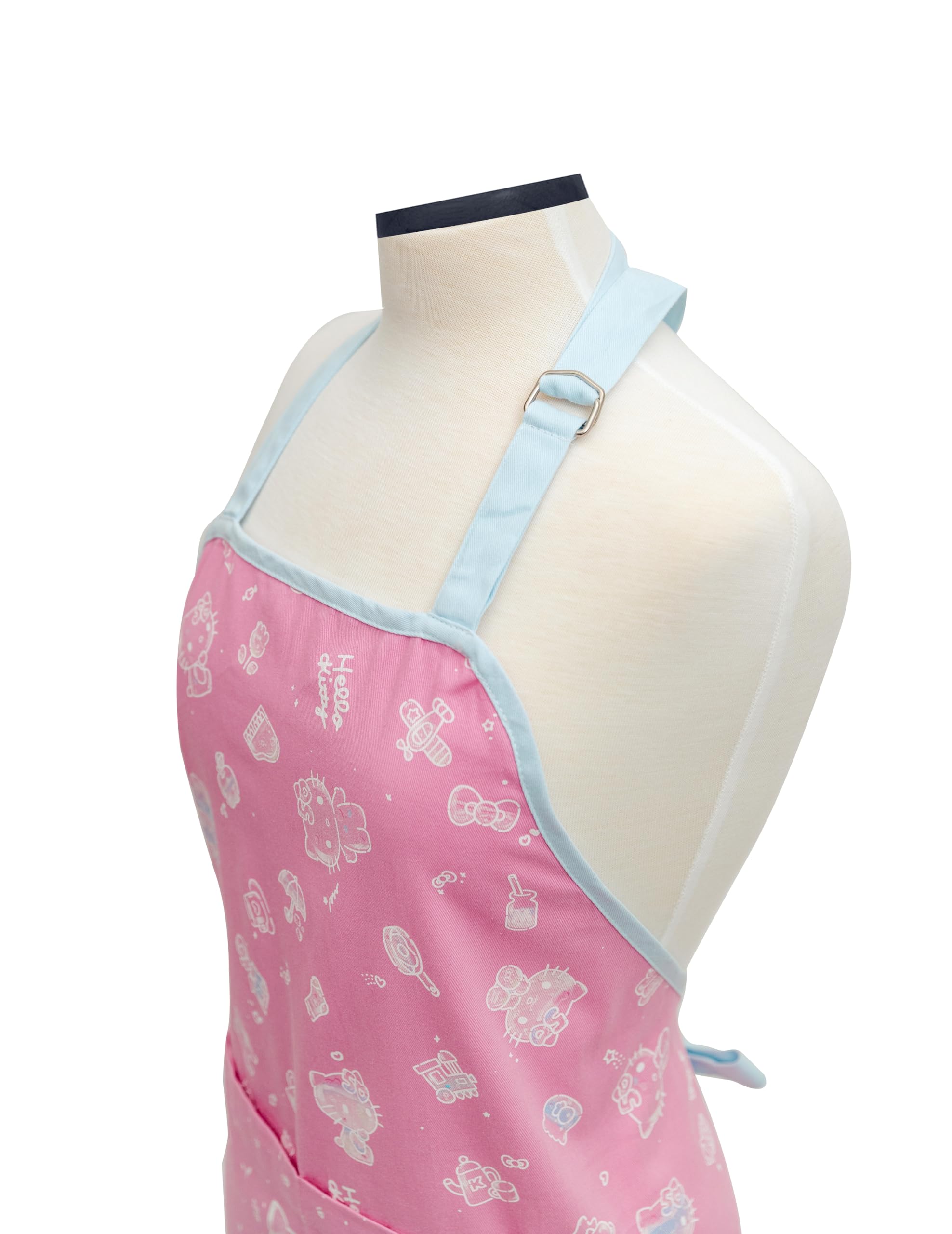 Handstand Kitchen apron and mitt on table showing scale for accurate size expectation