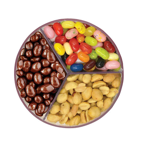 Handy Gourmet dispensing snacks with a fingertip press demonstrating easy portion control
