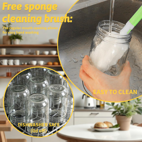 Haneye cleaning brush and accessories for effective narrow-neck cleaning