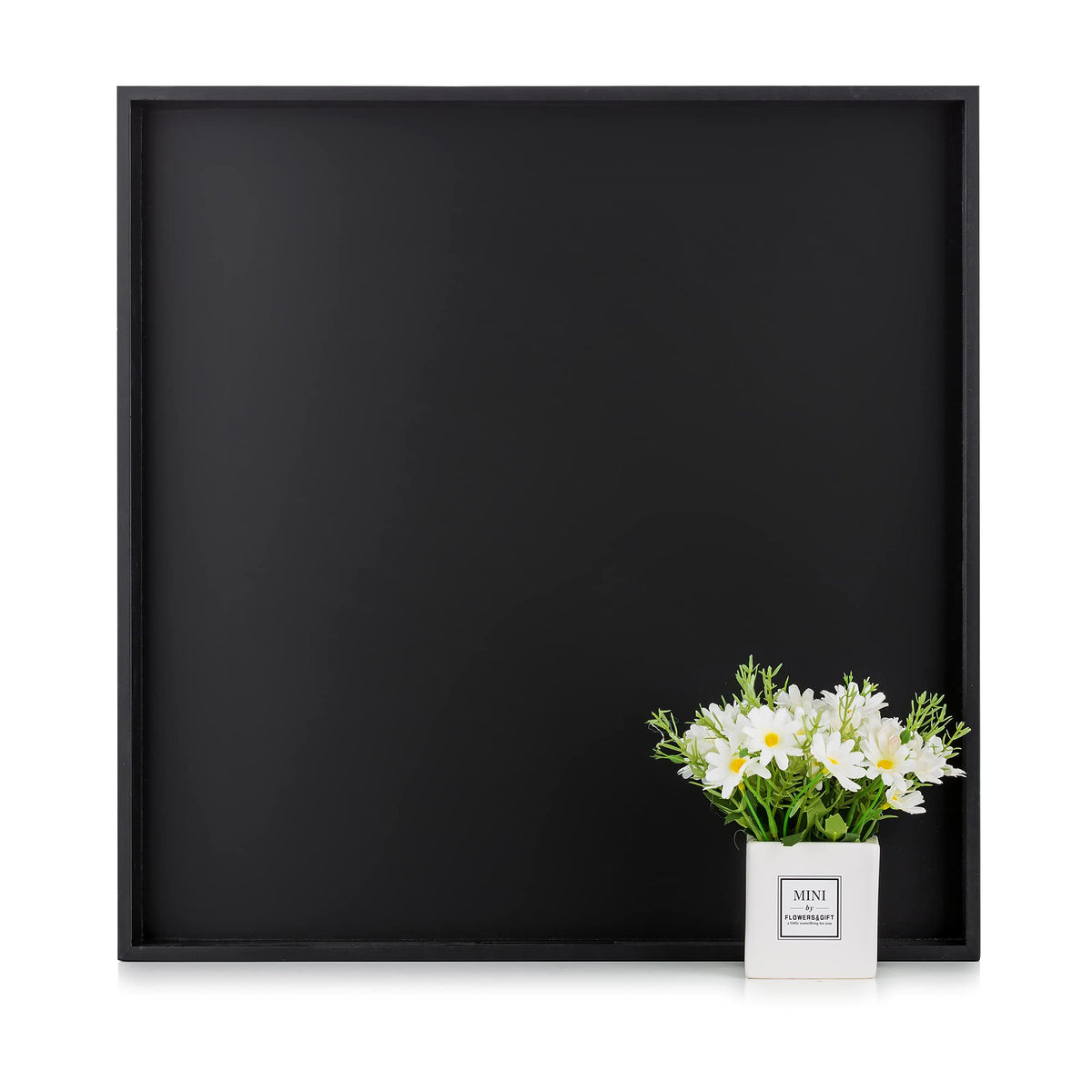 Hanobe front view of 20-inch tray showing large serving surface and elegance