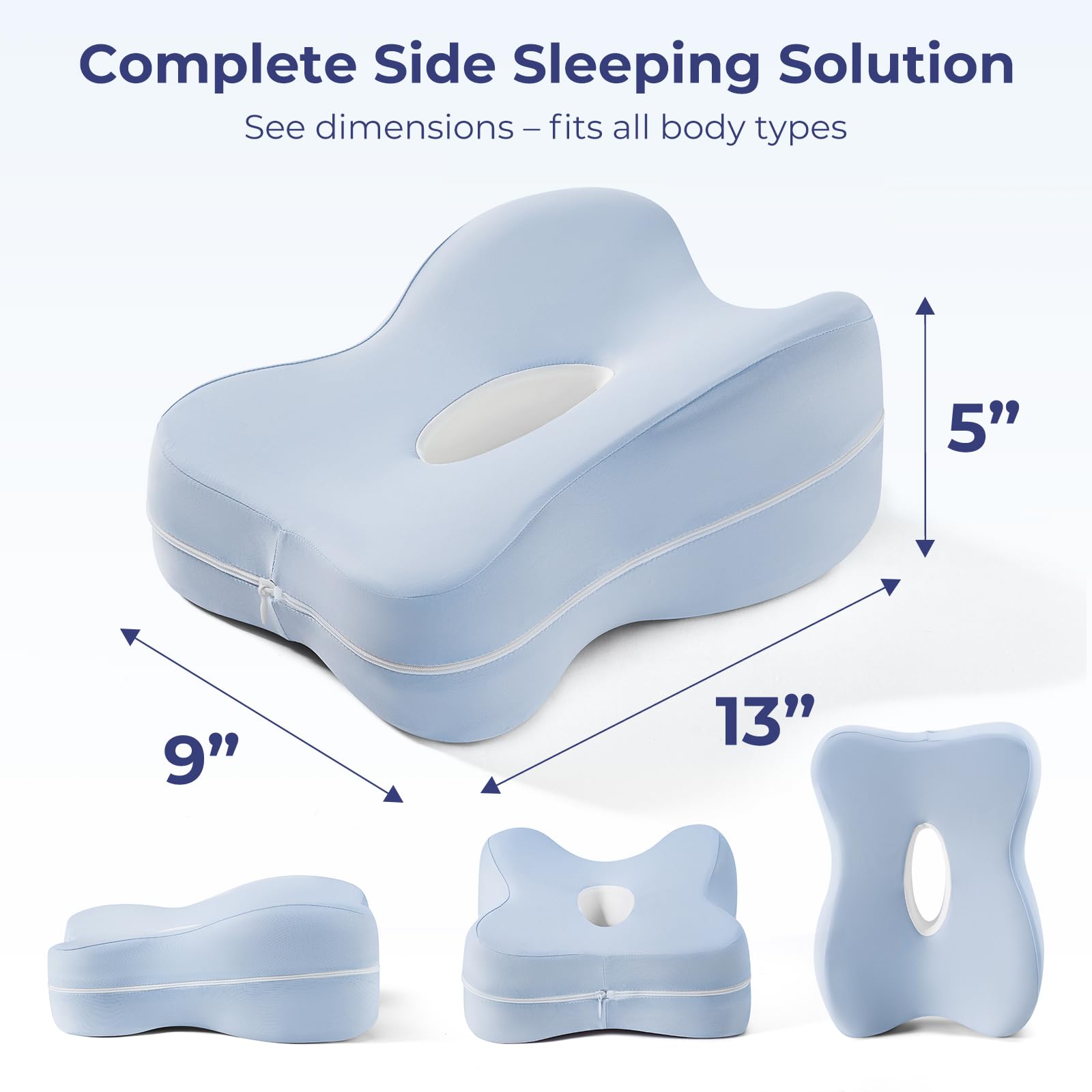 HANQIMER removable cover zipper detail for easy washing and hygiene