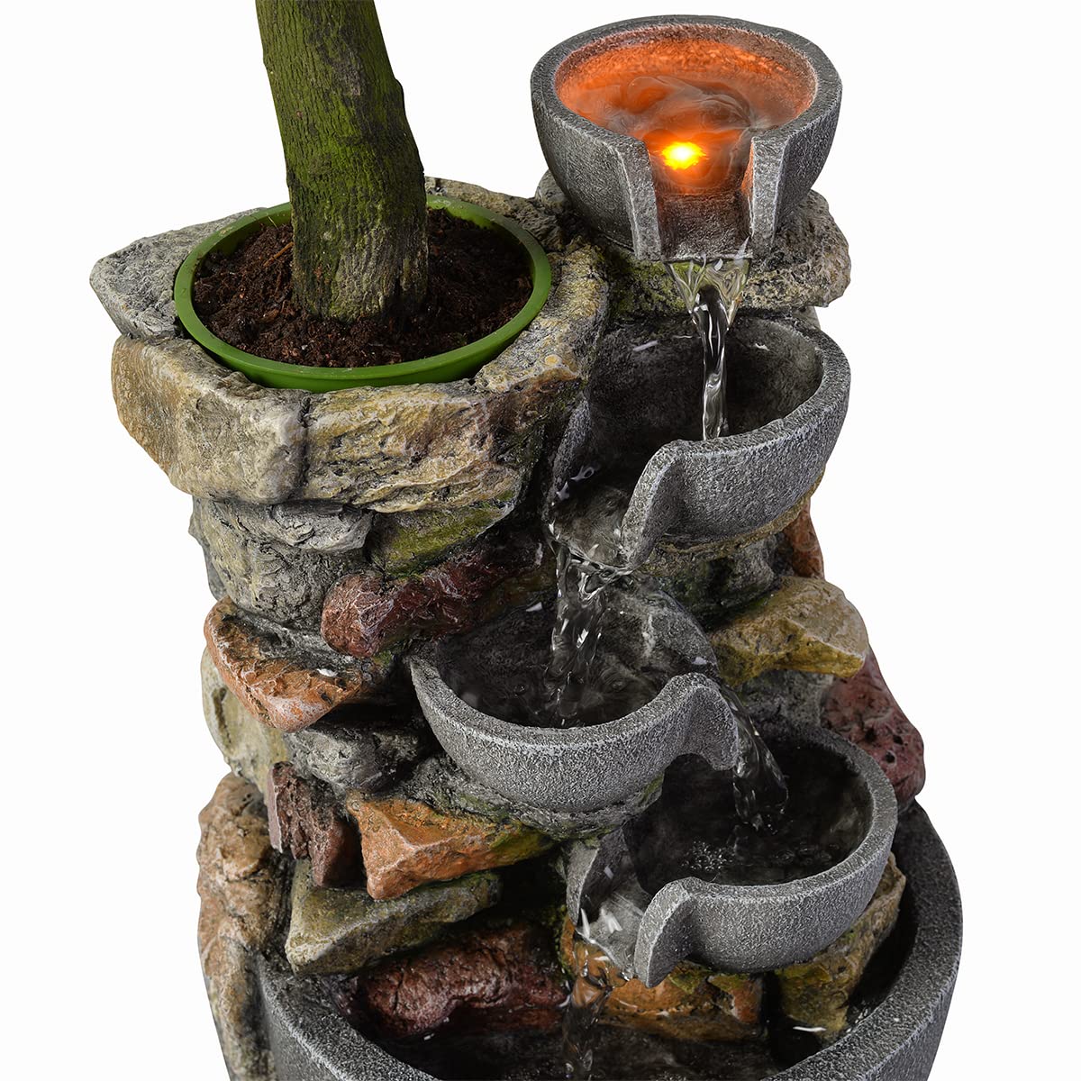 Haobos placed on living-room shelf adding decorative tranquility