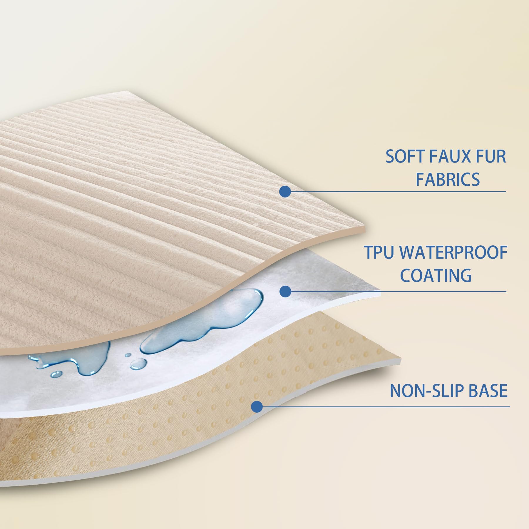 HAOMAIJIA silicone-grip backing detail preventing cover from shifting