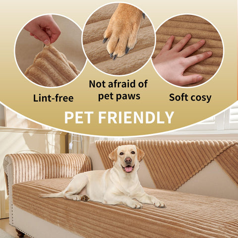 HAOMAIJIA fitted on three-cushion sofa demonstrating full coverage protection