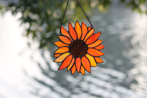 HAOSUM sunflower backside soldering detail showing handmade quality