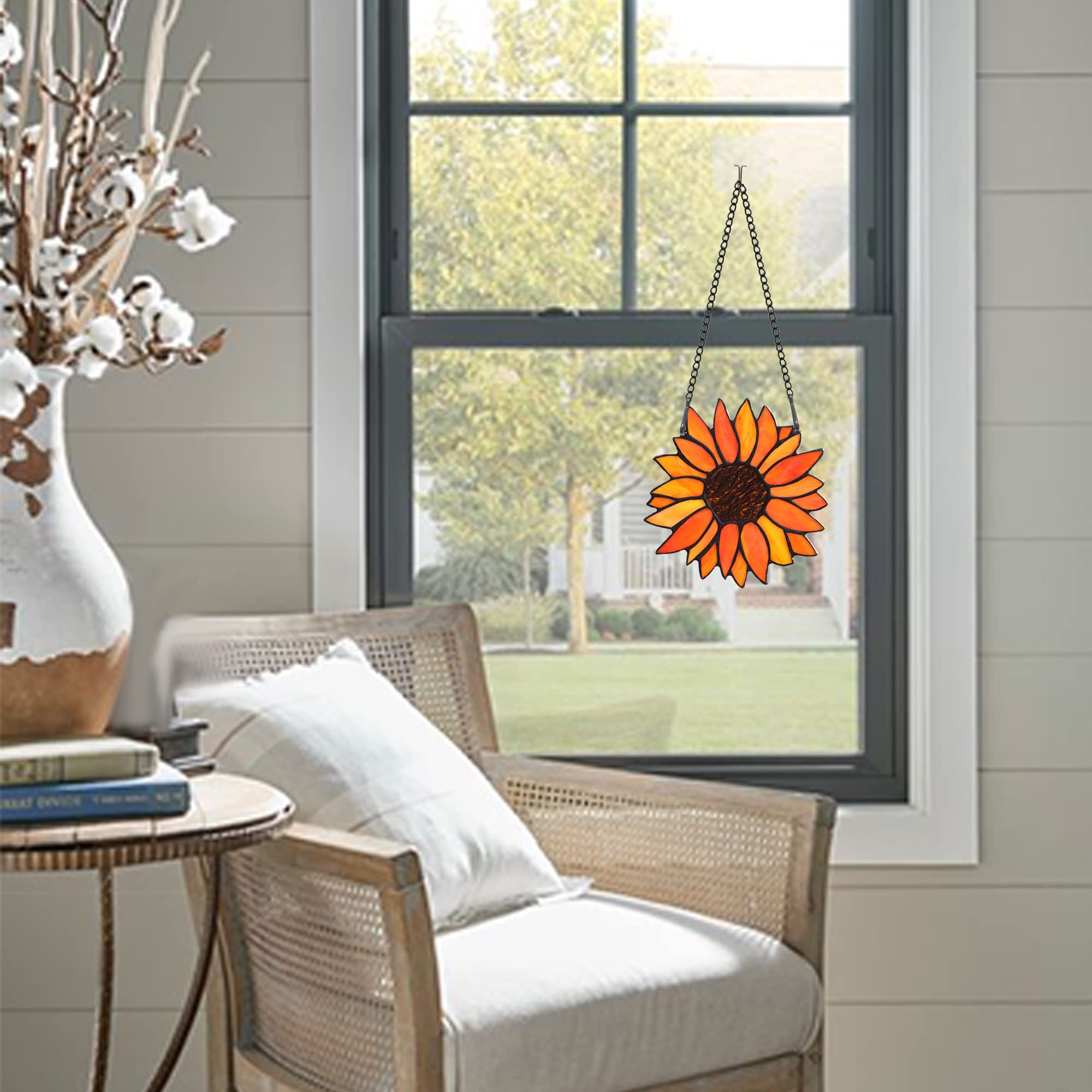 HAOSUM sunflower casting shadow on wall demonstrating decorative effect