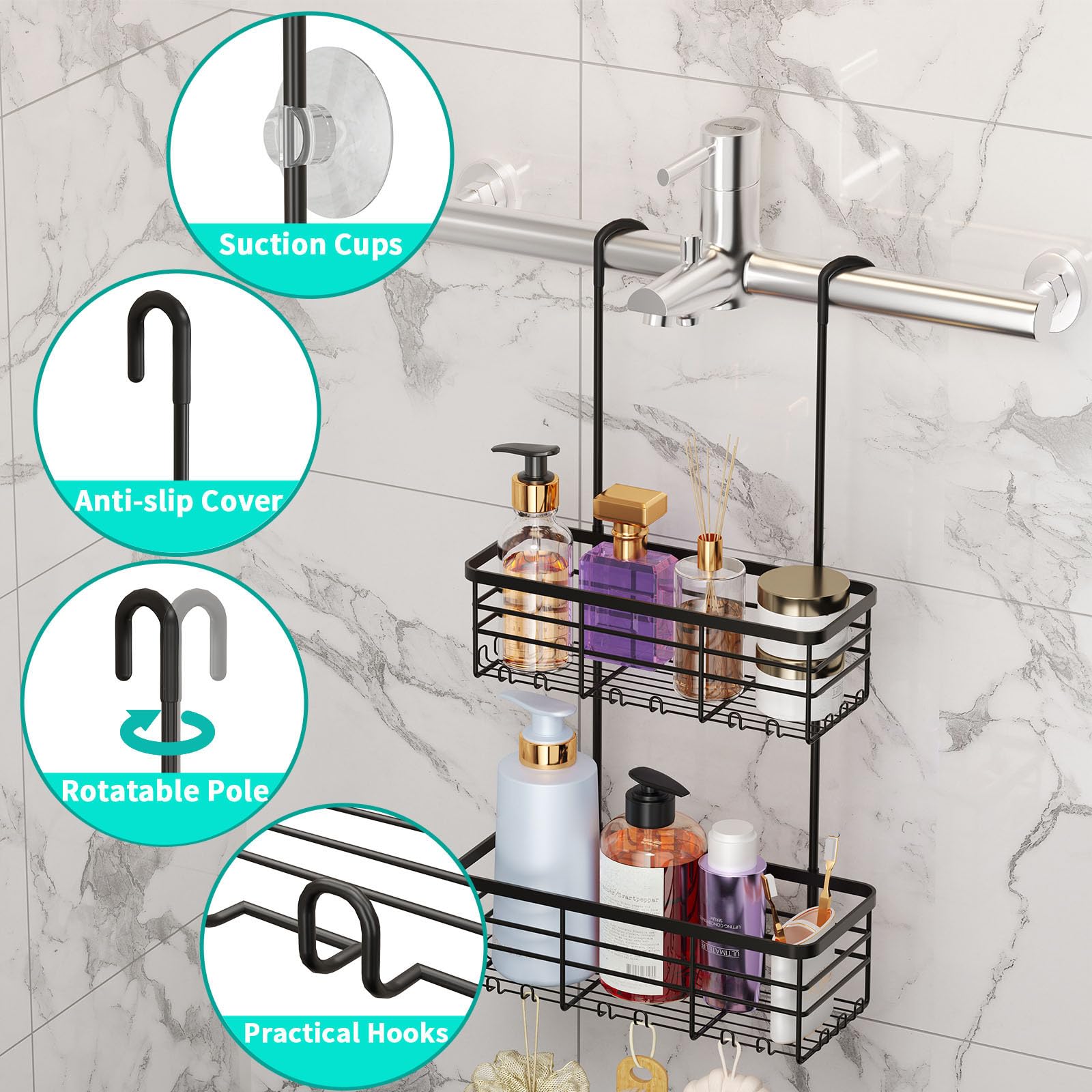 HapiRm close-up stainless steel finish highlights rustproof durability benefit