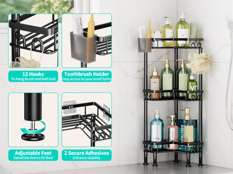 HapiRm close-up of 304 stainless steel shelf highlighting rust resistance