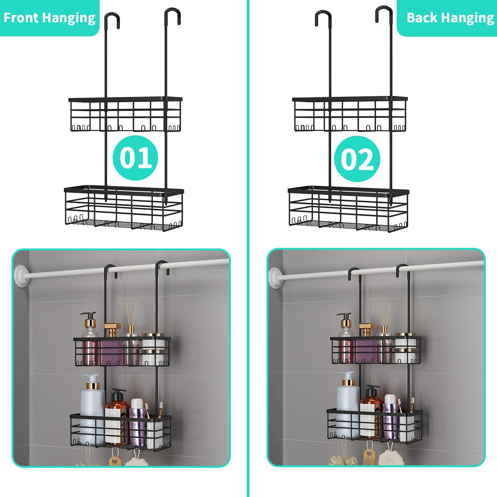 HapiRm drainage grid closeup showing fast water drainage and cleaner storage