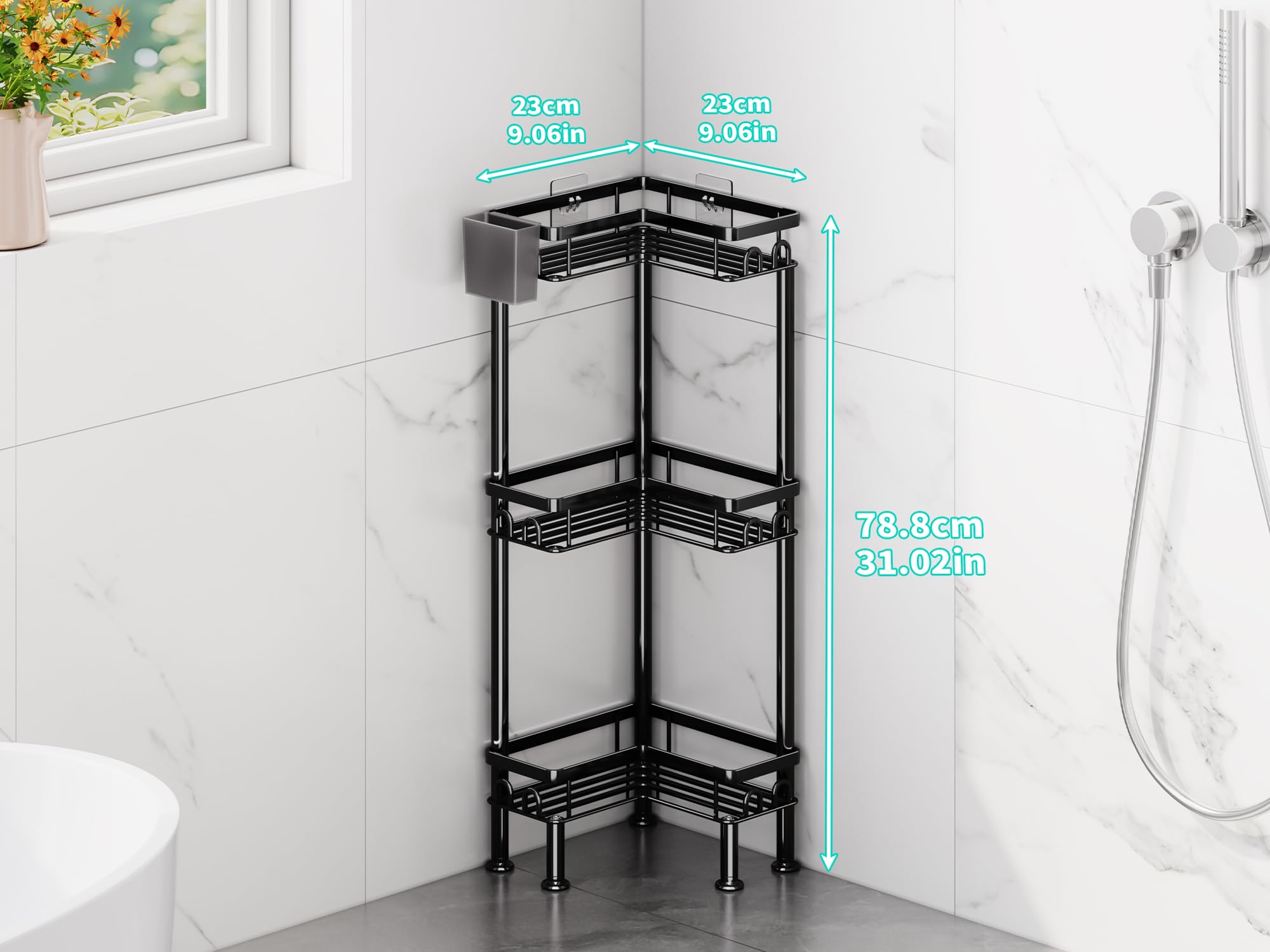 HapiRm shelf drainage grid close-up keeping bottles dry and hygienic