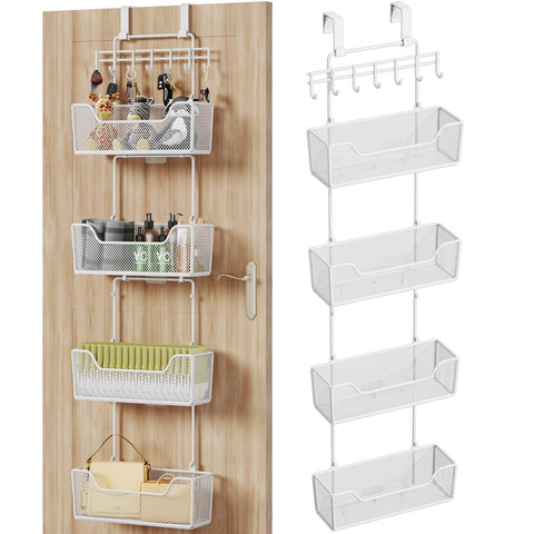 HapiRm front view showing four metal baskets and organized storage benefits