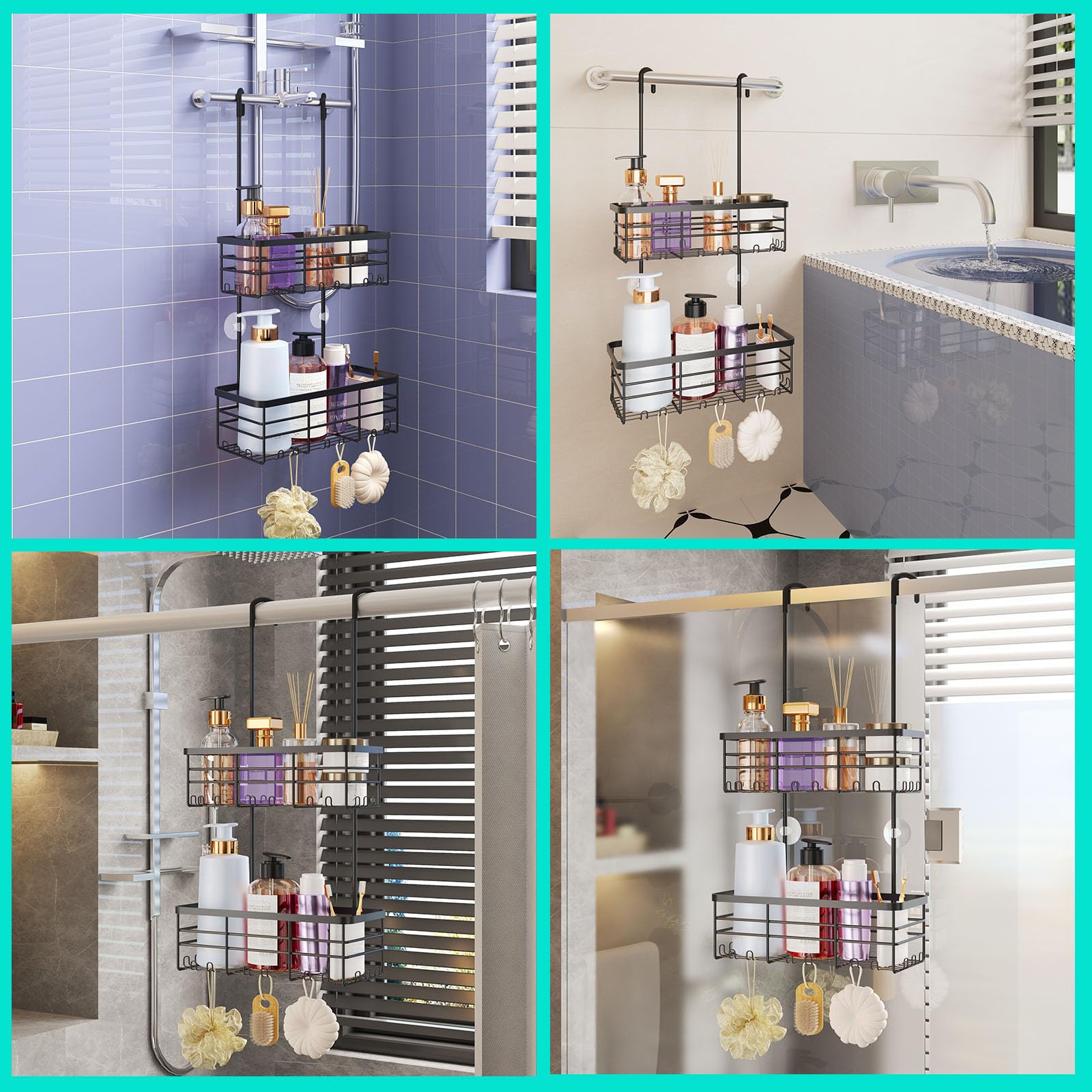HapiRm hooks and hanging accessories display organized items for convenience