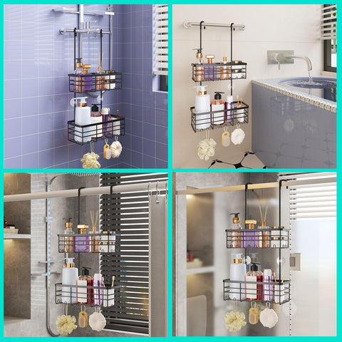 HapiRm hooks and hanging accessories display organized items for convenience